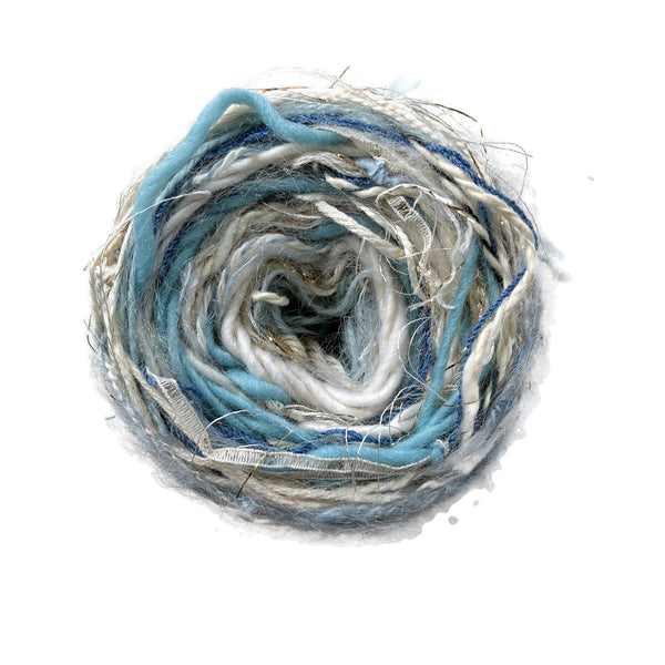 Lite Blue w Ecru FUSION Yarn