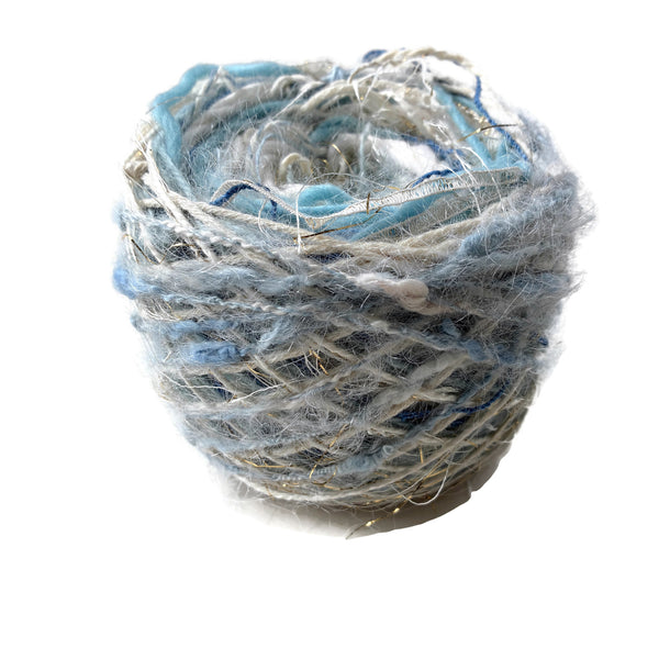 Lite Blue w Ecru FUSION Yarn