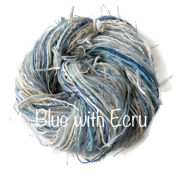 Lite Blue w Ecru FUSION Yarn