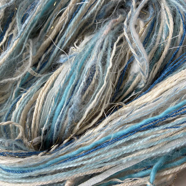 Lite Blue w Ecru FUSION Yarn