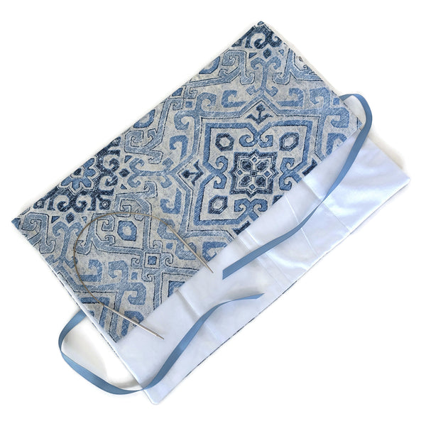 Circular Needle Case OR Combo  DPN  and Circular Case Blue Graphic
