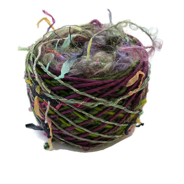 Olive w/Mauve  FUSION Yarn