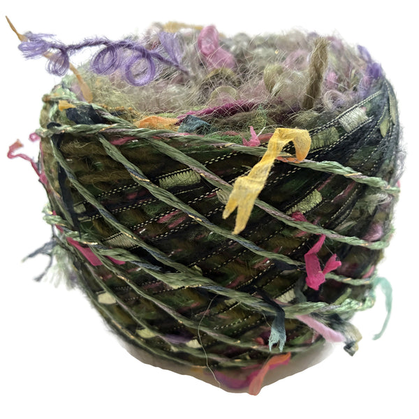 Olive w/Mauve  FUSION Yarn