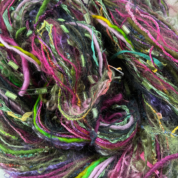 Olive w/Mauve  FUSION Yarn