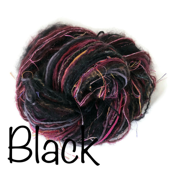 Black w/Fuchsia FUSION Yarn