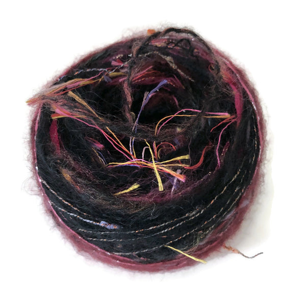 Black w/Fuchsia FUSION Yarn