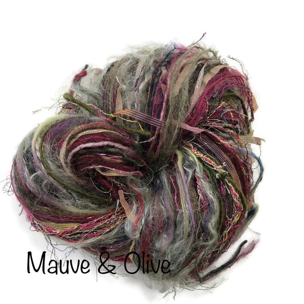 Mauve and Olive FUSION Yarn
