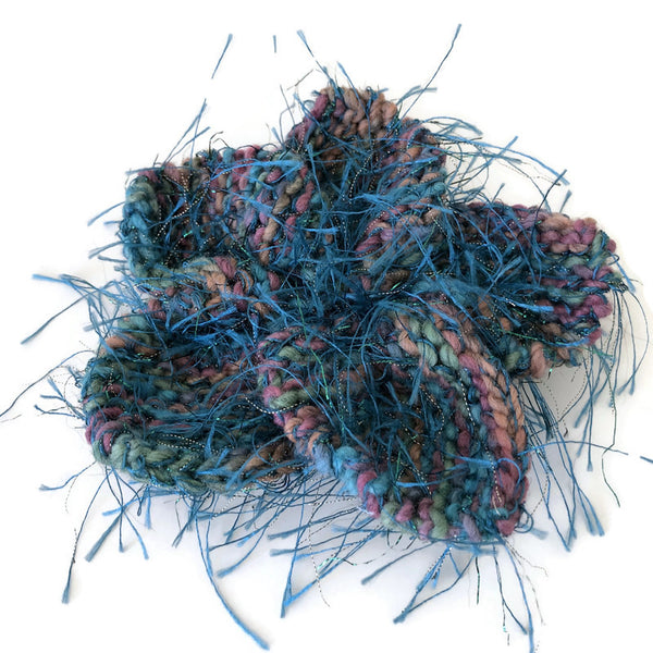 Knitted Flower Brooch
