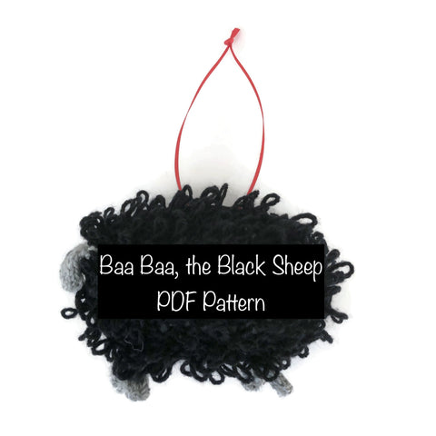 PDF Sheep Pattern "Baa Baa, the Black Sheep"
