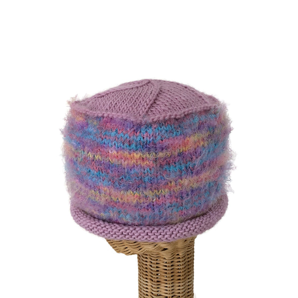 Rolled Brim Beanie Pink and Pastels