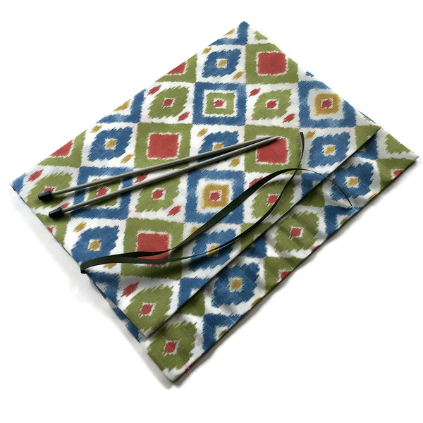 Straight Knitting Needle Roll Up Case New York City Icons