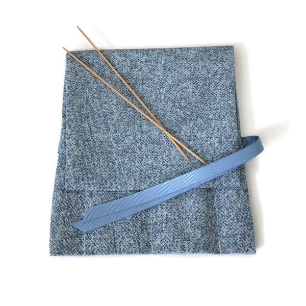 Double Point Needle Six  Pocket Roll Up Blue "Denim"