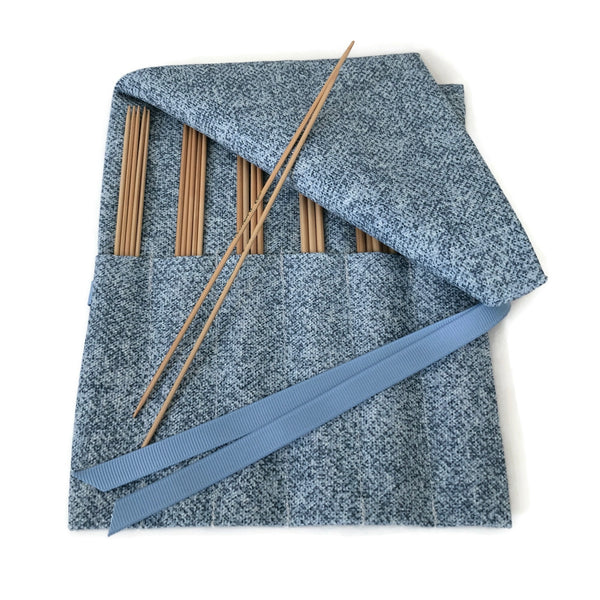 Double Point Needle Six  Pocket Roll Up Blue "Denim"