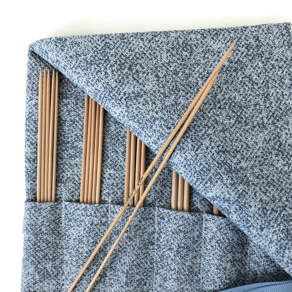 Double Point Needle Six  Pocket Roll Up Blue "Denim"