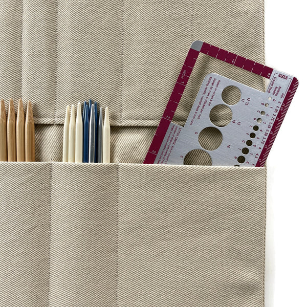 Hanging DPN Organizer Ecru or Khaki Cotton