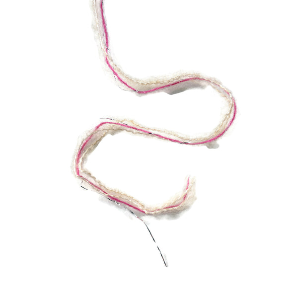 Pink and Silver Fuzzy Yarn