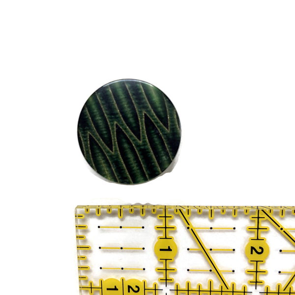 Green and Gold Metallic Buttons