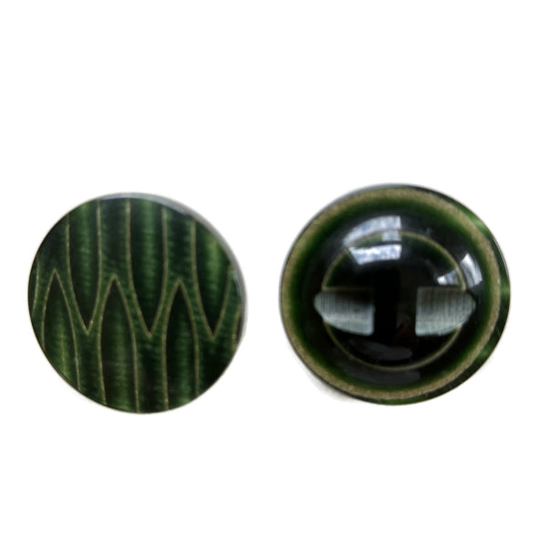 Green and Gold Metallic Buttons