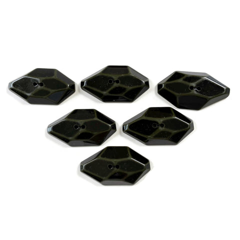Dark Green Oblong Buttons