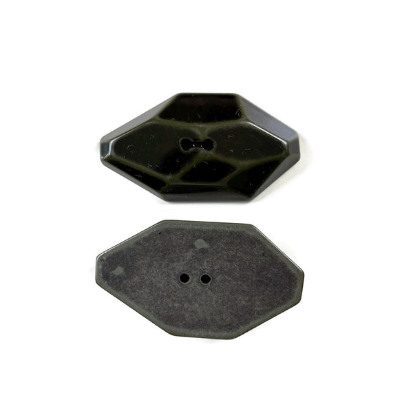 Dark Green Oblong Buttons
