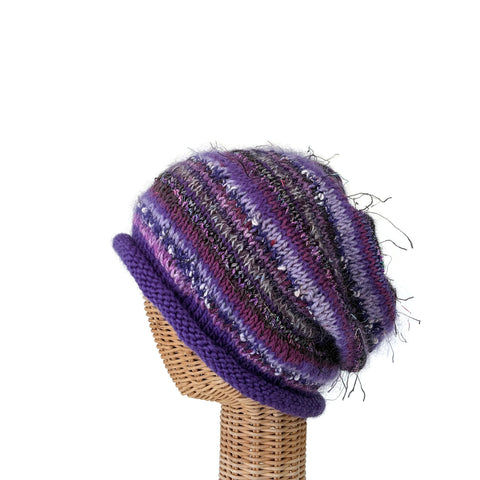 Purple Slouchy Hat