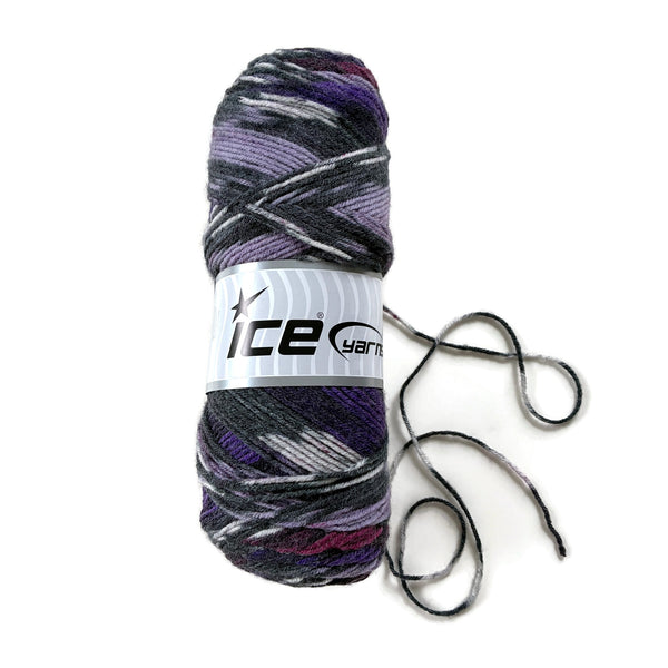 DK Weight ICE Bonito Purple Space Dyed
