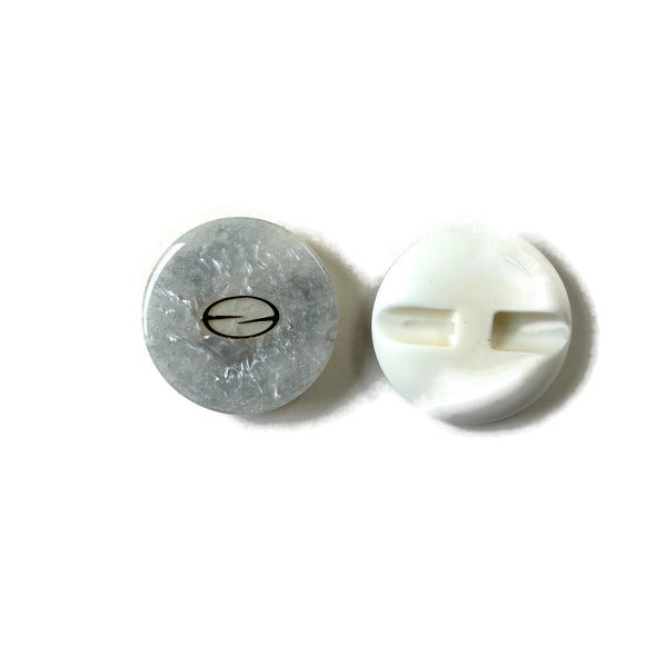 Gray Buttons with Gold Metallic Accents