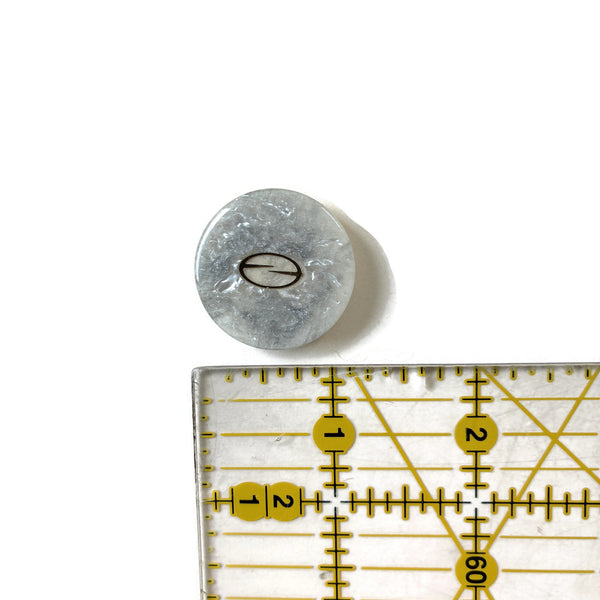 Gray Buttons with Gold Metallic Accents