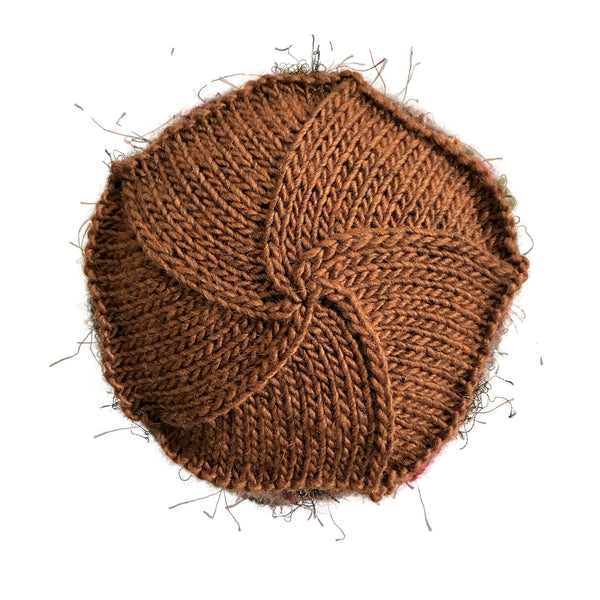 Rolled Brim Beanie Brown
