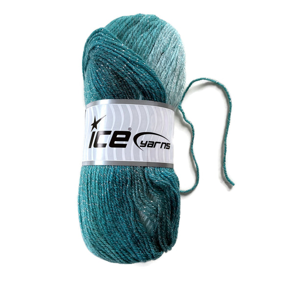 ICE Yarns Magic Glitz Teal/Silver