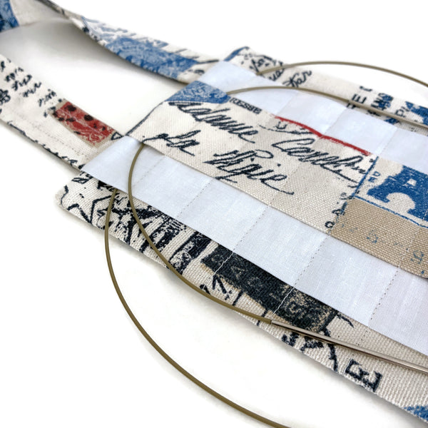 Hanging Circular Needle Organizer French Icons and Script