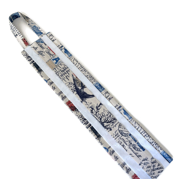 Hanging Circular Needle Organizer French Icons and Script