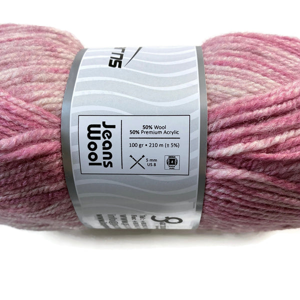 ICE Yarns Jeans Wool Pink and Cream