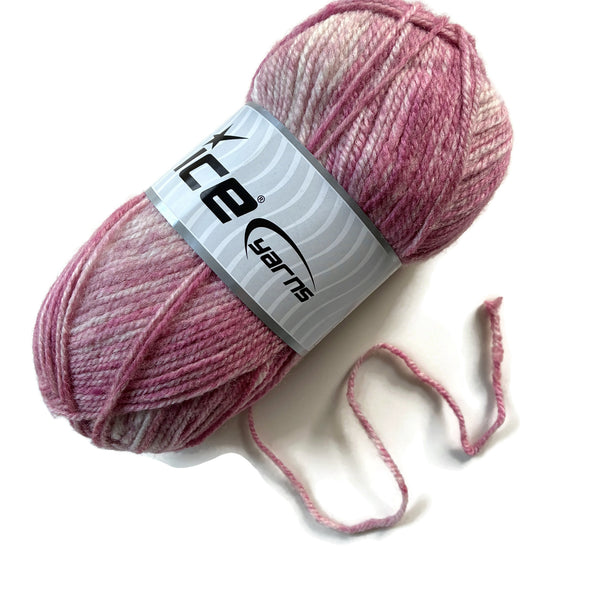 ICE Yarns Jeans Wool Pink and Cream