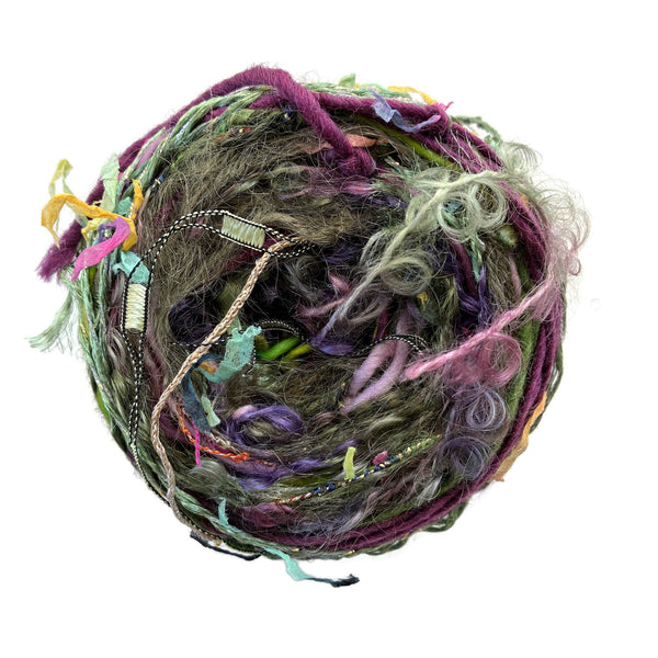 Olive w/Mauve  FUSION Yarn