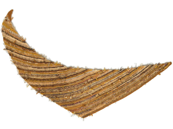 Triangular Scarf Wool Asymmetrical FUSION Gold