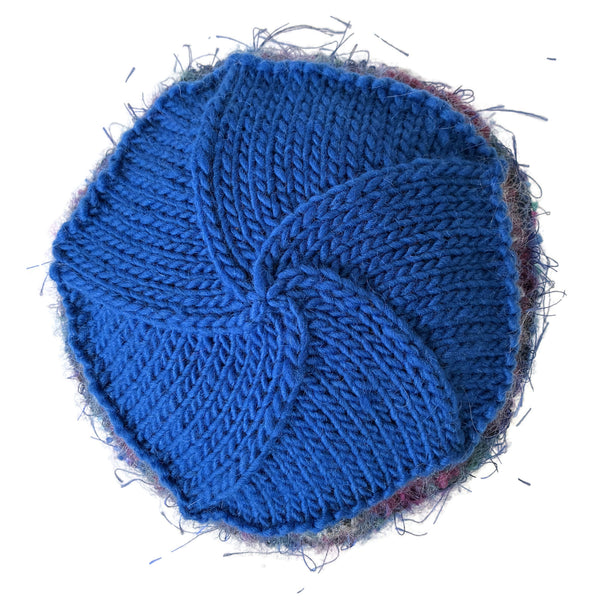 Rolled Brim Beanie Blue