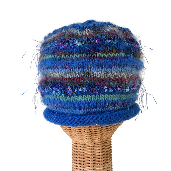 Rolled Brim Beanie Blue