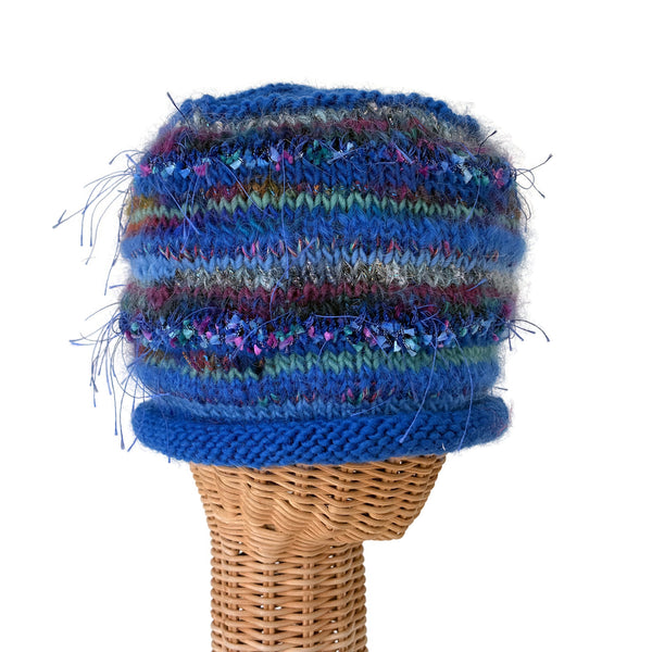 Rolled Brim Beanie Blue