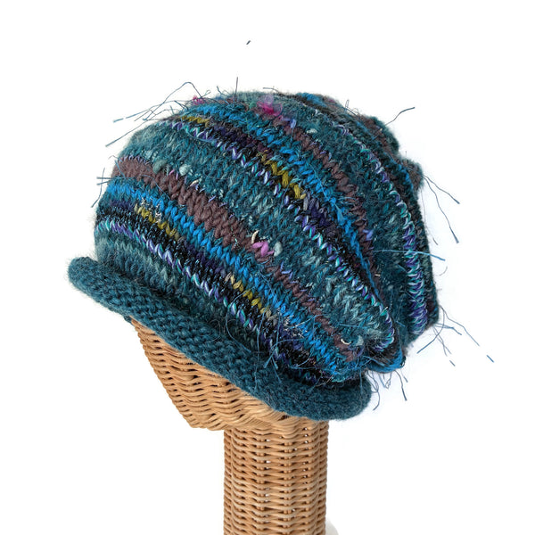 Teal Slouchy Hat