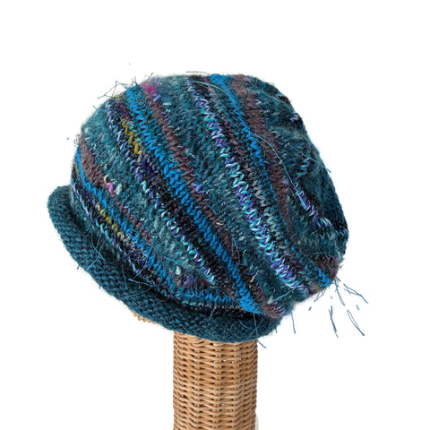 Teal Slouchy Hat