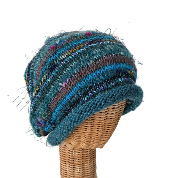 Teal Slouchy Hat
