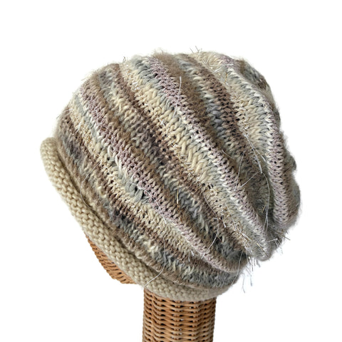 Beige Neutral Slouchy Hat