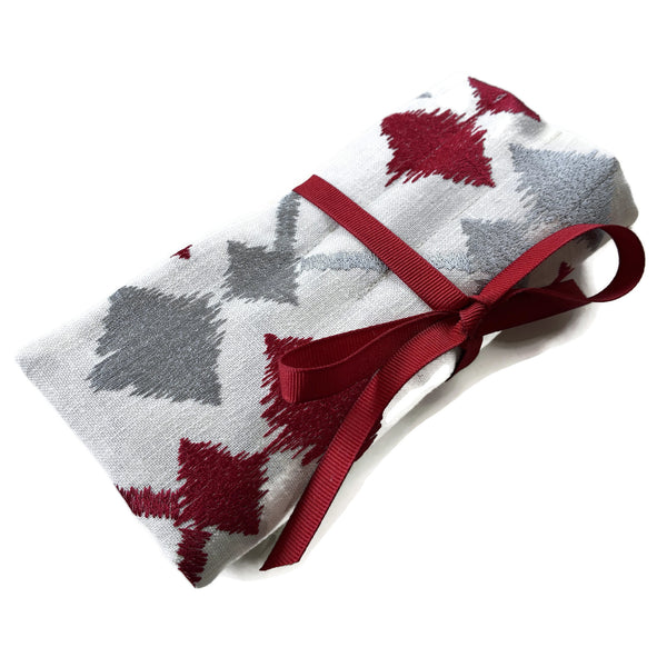 Double Point Needle Roll Up 6 or 12 Pockets Embroidered Fabric