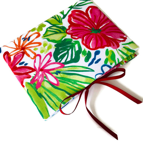 Circular Needle Case Summer Floral Outdoor Fabric