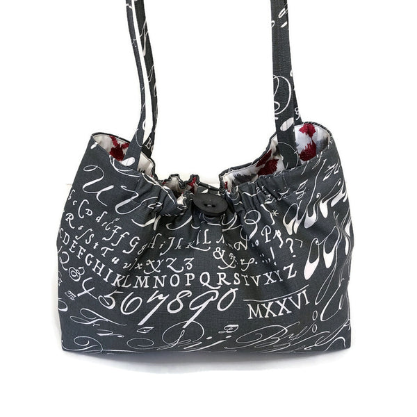 Alphabet Motif Shoulder Bag