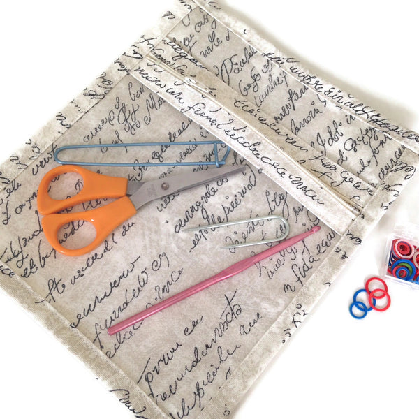 Accessory Bag Faux Script