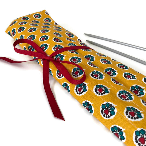 15 Pocket Straight  Needle Roll Up French Provence Inspired