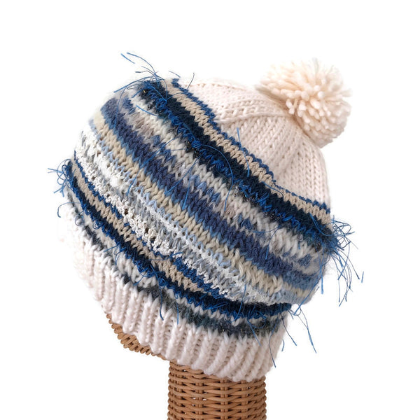 Stocking Hat Blue & White FUSION