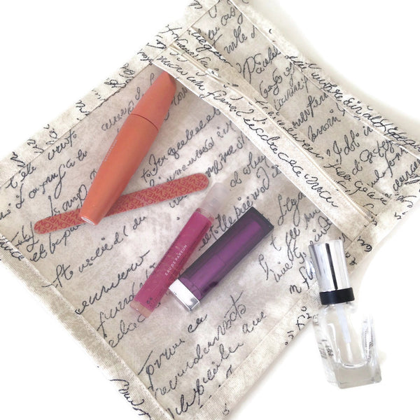 Accessory Bag Faux Script